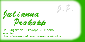 julianna prokopp business card